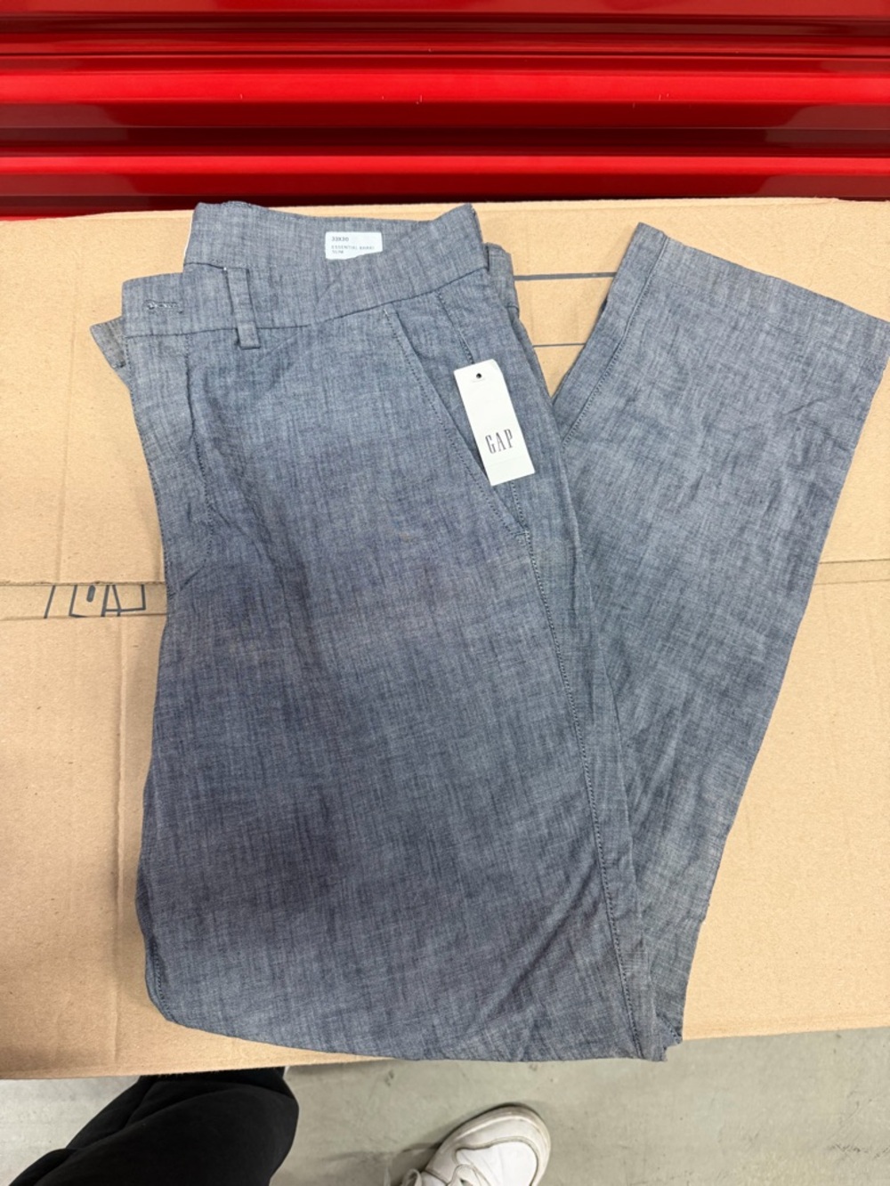 GAP Essential Khaki Slim Trousers - Gray